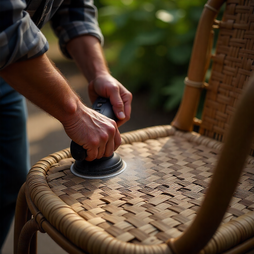 Restored garden furniture transformation